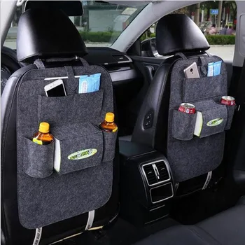 1 adet Evrensel Araba Arka Koltuk saklama çantası Organizatör Gövde Elastik Keçe saklama çantası Opel Astra VAUXHALL için MOKKA Zafira Insignia  3