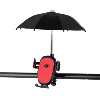 1 Takım Bisiklet Motosiklet telefon tutucu Mini Şemsiye Su Geçirmez Gidon Bebek Arabası Braketi dikiz aynası GPS iPhone 14  10