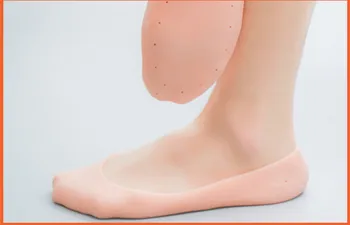 1 Çift Silikon Astarı Nemlendirici Çorap Topuklu Koruyucu Anti Çatlak Ayak spa çorapları Jel ayakkabı Tabanlık Ayak Bakımı Pedikür Çorap  5