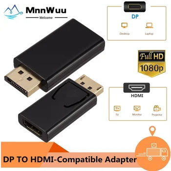 1080P DisplayPort HDMI uyumlu Adaptör Dönüştürücü Ekran Bağlantı Noktası Erkek DP Kadın HD TV Kablosu Adaptörü Video Ses PC TV İçin  5