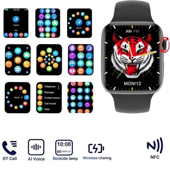 2022 Yeni 1.9 inç akıllı izle Parça NFC Bluetooth Çağrı Kablosuz Şarj Smartwatch i12 iPhone i11 iPhone11 12 13 14 Pro Max  5