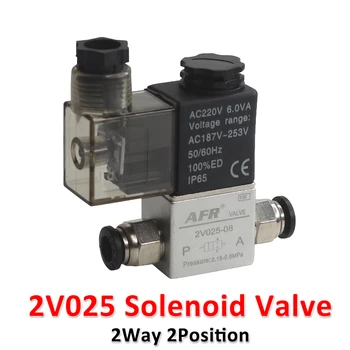 2v025 solenoid valf 12V 24V 110V 220V gaz vanası solenoid hava valfi normalde kapalı  2