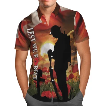 3D Baskılı savaşçı Gömlek Hawaii Kumlu plaj Gömlek Erkekler Nefes Yaz Kısa Kollu Gömlek Erkek Gömlek 2021 Büyük Boy gömlek  5