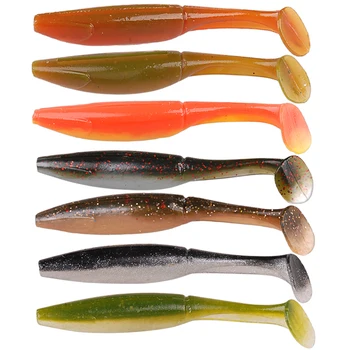 7 Adet Balıkçılık Lures 7 Renk 6.5 cm / 2.9 g Yumuşak Yemler Silikon Yem Isca Yapay Para Pesca Leurre Souple Peche En Mer Besleyici  10