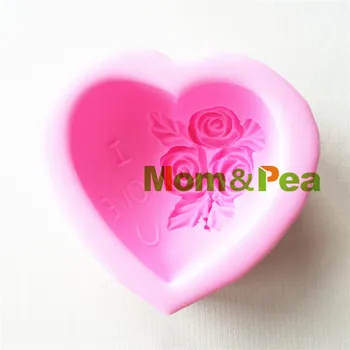 Anne ve Bezelye 0249-1 Ücretsiz Kargo Kalp Gül Kalıp Kek Dekorasyon Fondan Kek 3D Kalıp Sabun Kalıp Gıda Sınıfı  1