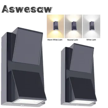 Aswesaw led duvar ışık İskandinav şık su geçirmez kapalı açık dekor aydınlatma aplik lamba 3W 5W 6W 10W yatak odası merdiven Villa  5