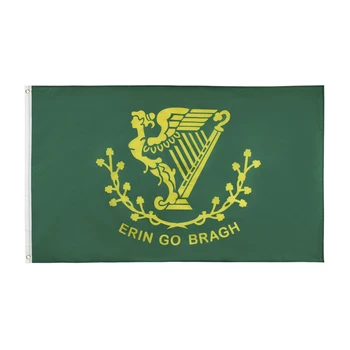 asılı 90x150cm İrlanda İrlandalı Erin Go Bragh Arp Bayrağı Dekorasyon İçin  5