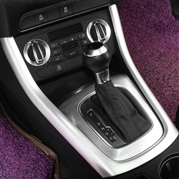 Audi için Q3 2012 2013 2014 2015 aksesuarlar ABS Krom manuel vites topuzu Çerçeve Paneli Kapak Trim Araba Styling  5