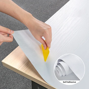 Avrupa Ahşap Tahıl PVC DIY Kendinden yapışkanlı Duvar Kağıtları Mobilya Yenileme Sticker Vinil Şerit duvar çıkartmaları Duvarlar için Rulo  5