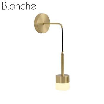 Blonche duvar aplik ışıkları Modern duvar yatak odası için lamba fuaye yemek odası ev dekor altın aydınlatma Metal E27 armatürleri armatür  10
