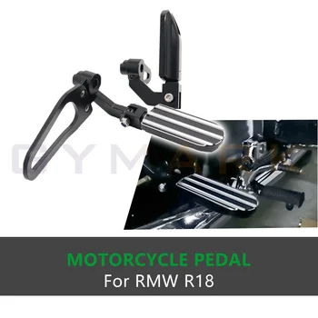 BMW için R18 Motosiklet Adım footpads Pedalı el tutamağı kapağı Aksesuarları Arka Ayak Siyah Mandal Pedalı Yolcu Footpegs Montaj Kiti  4