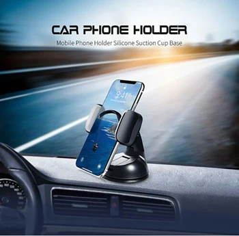Evrensel araba cep telefonu tutacağı 360 Derece Rotasyon Dashboard vakumlu kaide Standı cep telefonu iphone için tutucu araç içi telefon tutucu  5