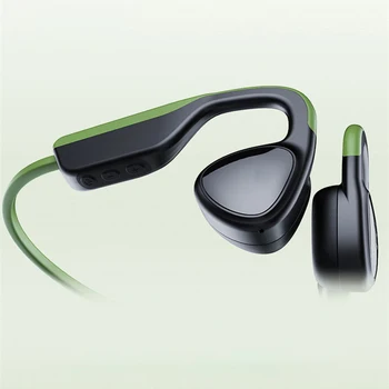 Gerçek Kemik İletim Kulaklık TWS IPX4 su geçirmez kablosuz bluetooth mikrofonlu kulaklıklar HİFİ Kulaklık Spor Kulaklık Telefon için  2