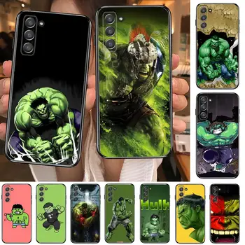 Hulk marvel kahraman Telefon kapak gövde SamSung Galaxy S8 S9 S10E S20 S21 S5 S30 Artı S20 fe 5G Lite Ultra siyah yumuşak kılıf  5
