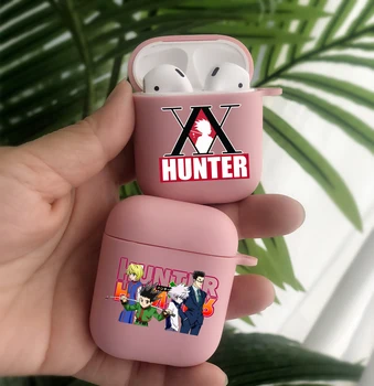 Hunter X Hunter HXH Anime pembe TPU Bluetooth Kulaklık Airpods Kapak Airpods için 2 Airpods1 Airpod3 Airpods pro Japonya Anime kapak  5