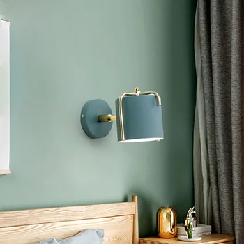 Iskandinav ıns rüzgar kişilik duvar lambası led yaratıcı arka plan duvar koridor koridor basit modern oda okuma başucu lambası  10