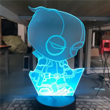 Karikatür Oyunu 3D LED Lamba Aydınlatma USB Ruh Gece Lambası Çocuk Oyuncak Renkli Luminaria noel hediyesi Çocuk  10