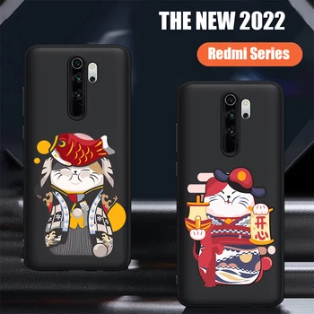 Karikatür sevimli Şanslı Kedi Fantezi silikon Kapak için Xiaomi mi mi 9T kırmızı mi not 5 6 7 8 8T 9 9S 10 10Pro K20 K30 9T Pro telefon kılıfı Kabuk  10