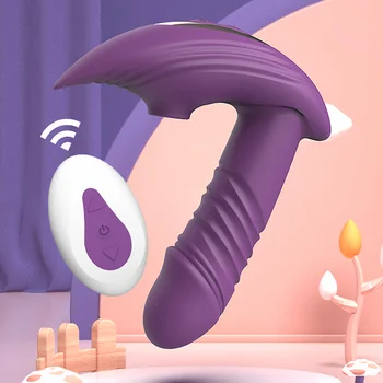 Klitoris Enayi Vakum Stimülatörü Teleskopik Yapay Penis Seksi Oyuncak Ürünleri Yetişkinler İçin Kablosuz Uzaktan Klitoral Emme Vibratör Kadınlar İçin  5