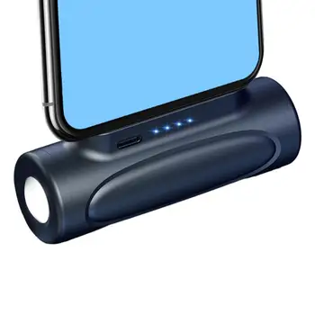 Kompakt el feneri telefon şarj cihazı / 5000mah hayatta kalma el feneri USB C şarj edilebilir telefon şarj cihazı 2İn1 flaş ışığı  5