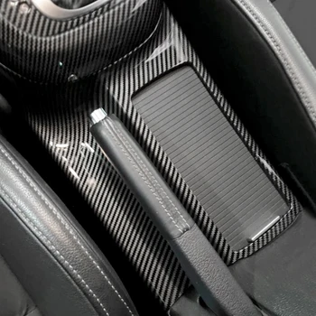 LHD ABS Karbon Fiber Merkezi Kontrol Su Bardağı Tutucu Kapak Paneli Trim Aksesuarları VW Golf 6 İçin MK6 2008 2009 2010 2011 2012  5