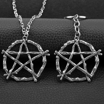 Lucifer İşareti Pentagram Steampunk Gotik Takı Büyücülük Muska Gizli Wiccan Takı kolye Kolye Dropshipping  10