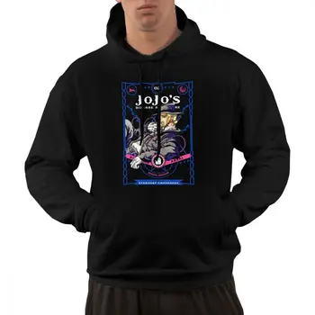 Manga Jojo Tuhaf Macera Hoodie Kazak Erkekler Kış Anime Jotaro Kujo Pamuk Kapüşonlu Sweatshirt Gevşek Fit Streetwear Giyim  5