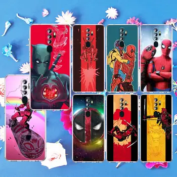 Marvel Deadpool Serin Sanat OPPO Bulmak İçin X5 X3 X2 Neo Lite A74 A76 A72 A55 A54S A53 A53S A16S A16 A9 A5 Şeffaf telefon kılıfı  5