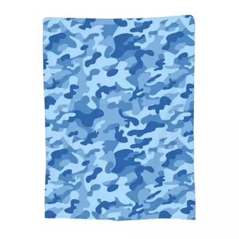 Mavi Multicam Kamuflaj Battaniye Donanma Camo Yatak Özel Atmak Battaniye Diz Kürklü Battaniye  5