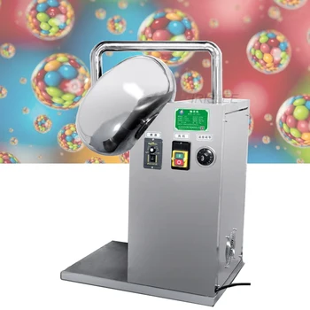 Mini tablet kaplama makinesi çikolata fıstık kaplama makinesi şeker kaplama tavası iyi fiyat  5