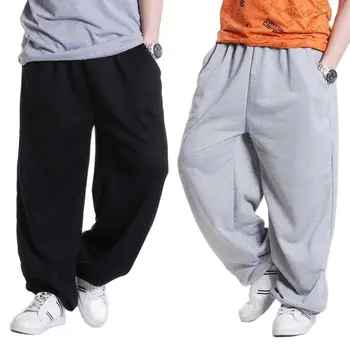 Moda Hip Hop Streetwear harem pantolon Erkekler Sweatpants Gevşek Baggy Joggers eşofman altları Pamuk günlük pantolon Erkek Giysileri  5