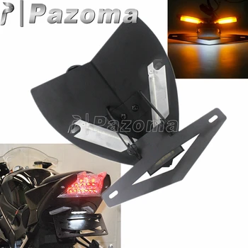 Motosiklet Arka LED Dönüş Sinyali Ayarlanabilir Plaka ışıkları Braketi BMW S1000RR S1000R Çamurluk Eliminator 2009-2014  5