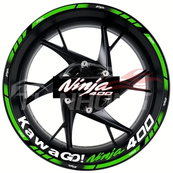 Motosikletler için ninja ninja400 modifiye hub su geçirmez karakter yansıtıcı sticker çıkartmaları  1