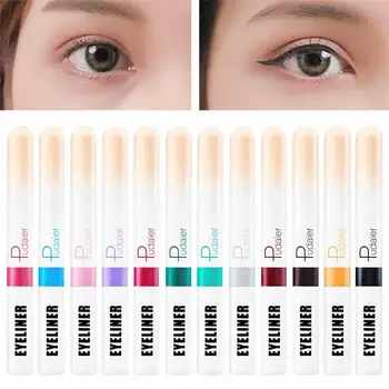 Neon Sıvı Eyeliner Seti 12 Renkler UV Glow Mat Eyeliner Renkli Göz Kalemi Jel Su Geçirmez Uzun Ömürlü Gökkuşağı Eyeliner Kalem  3