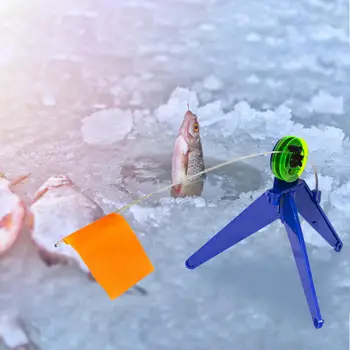 Otomatik Kış Buz Olta İpucu-Up Makara ile Katlanabilir İşaretleyici Bayrağı Açık Balıkçılık Nehir Ekipmanları Mücadele  4