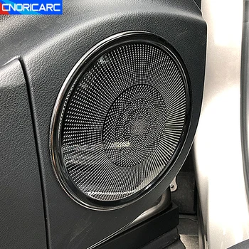Paslanmaz Çelik Araba Kapı Hoparlör Kapağı Ses Dekoratif Çerçeve Sequins Lexus RX 2020 İçin Otomatik tasarım İç Aksesuarları  5