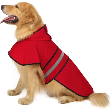 Pet Köpek Su Geçirmez Yağmurluk Tulum Yansıtıcı yağmurluk Kapşonlu Su Geçirmez Ceketler Küçük Köpek Dış Giyim Pet Malzemeleri Köpekler  5