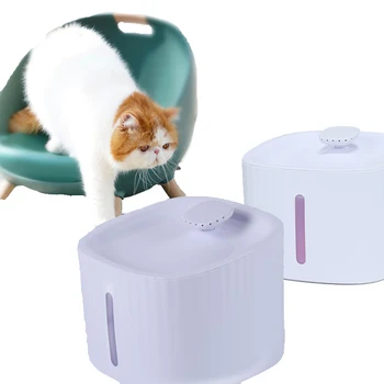 Pet su sebili Büyük Kapasiteli 3 Litre Otomatik Kedi su sebili ile led ışık için Uygun Kediler Köpekler Çoklu Evcil Hayvanlar  5
