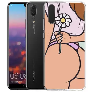 Seksi Kız Mayo Bikini Telefon Kılıfı Şeffaf Telefon Kılıfı İçin Huawei P30lite P30Pro P40lite P20Pro P30  5