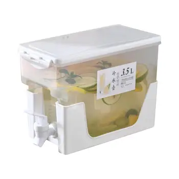 Standlı 3.5 L içecek Dağıtıcıları Çıkarılabilir Tabanlı 3.5 L Buzdolabı içecek dağıtıcıları Soğuk su ısıtıcısı Süt Limonata Suyu Kabı  2