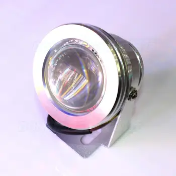 sualtı led ışıkları su geçirmez gümüş kabuk dışbükey lens AC85-265V led havuz ışıkları sualtı yüksek kalite 12 v sıcak / soğuk beyaz  10
