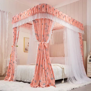 Sürgülü Yatak Cibinlik Yatak Odası Yatak Perde Odası Cibinlik Çift Kişilik Yatak Çadır Örgü Moustiquaire Fenetre Ev Tekstili  4