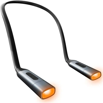 Taşınabilir Boyun Kitap Lamba USB Şarj Edilebilir Okuma Lambası 3 Renk Parlaklık Kademesiz Karartma LED Kamp Bakım Aydınlatma  10
