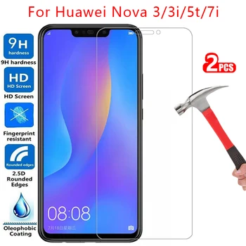 temperli cam ekran koruyucu için huawei nova 5t 7i 3i 3 kılıf kapak nova5t nova7i nova3i nova3 koruyucu telefon coque çanta  5