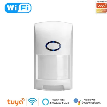 Tuya WiFi Akıllı Kızılötesi Dedektörler Hareket Sensörü WiFi Kızılötesi Ev güvenlik Alarm Sistemi, TUYA Kontrolü Alexa Google İle Çalışır  5