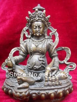 wang 00094 Tibet Mor Bronz Sarı Jambhala Buda Heykeli  3