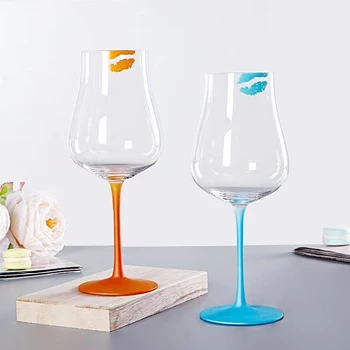 Yaratıcı Renk Dudak Baskı Kadeh Şarap İşkembe Kırmızı Şarap Bardağı Ins Yeni Kristal Cam şampanya bardakları Bardak Düğün Bardak Yılbaşı Hediyeleri  4