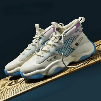 Yeni Varış Erkek spor ayakkabıları Marka Tasarımcısı Basketbol Sneakers Erkekler Nefes basketbol ayakkabıları Çiftler Kaymaz Spor Ayakkabı  10