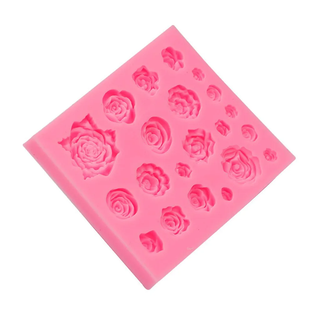 3D Güzel Lotus krizantem Çiçekleri Düğün Pastası Dekorasyon Araçları DIY Pişirme Fondan silikon kalıp sabun kalıbı