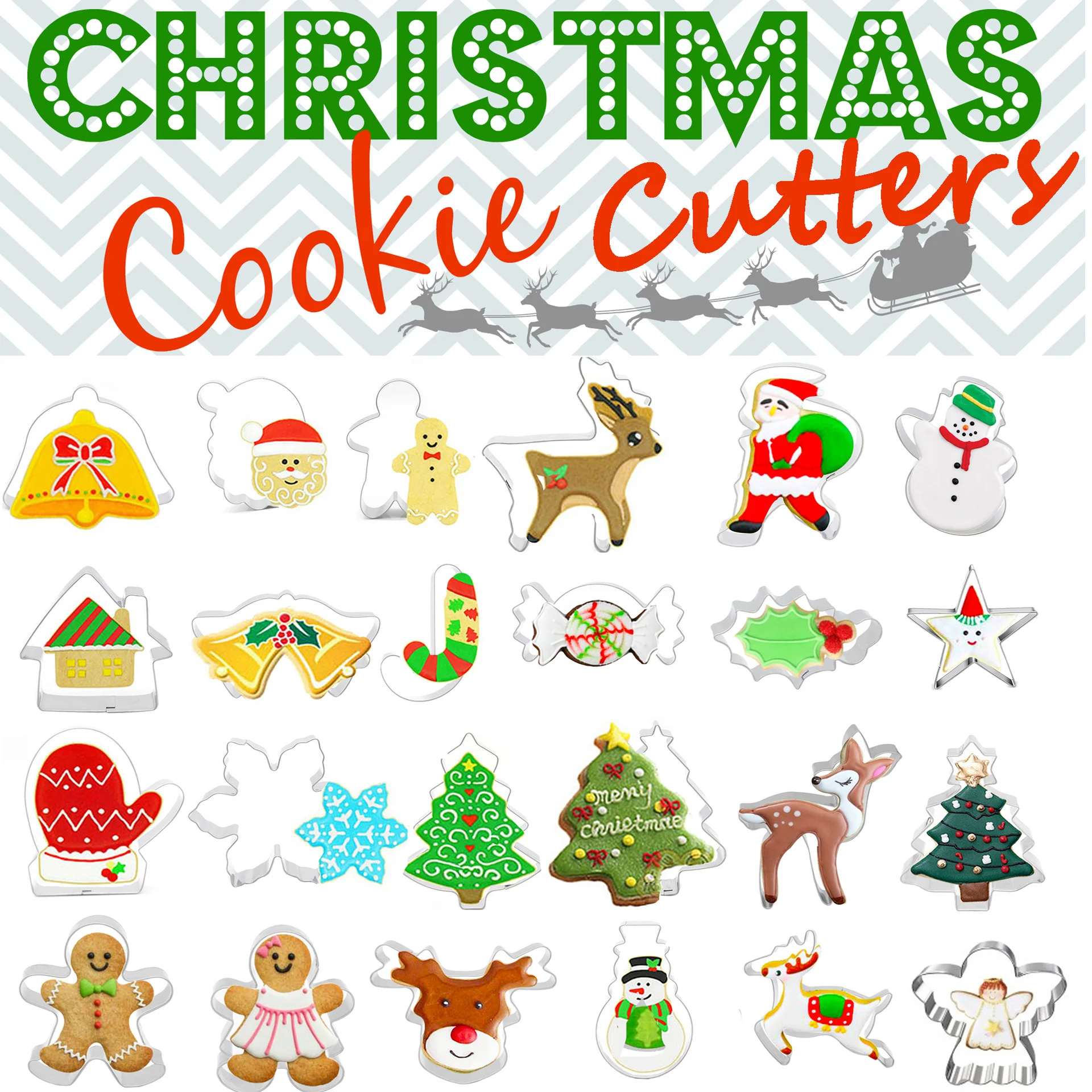 Noel Çerez Kesiciler Toplu Paslanmaz Çelik Zencefilli Kurabiye Noel çerez kesiciler Set Mini kurabiye kesici şekli tatil Çocuklar için